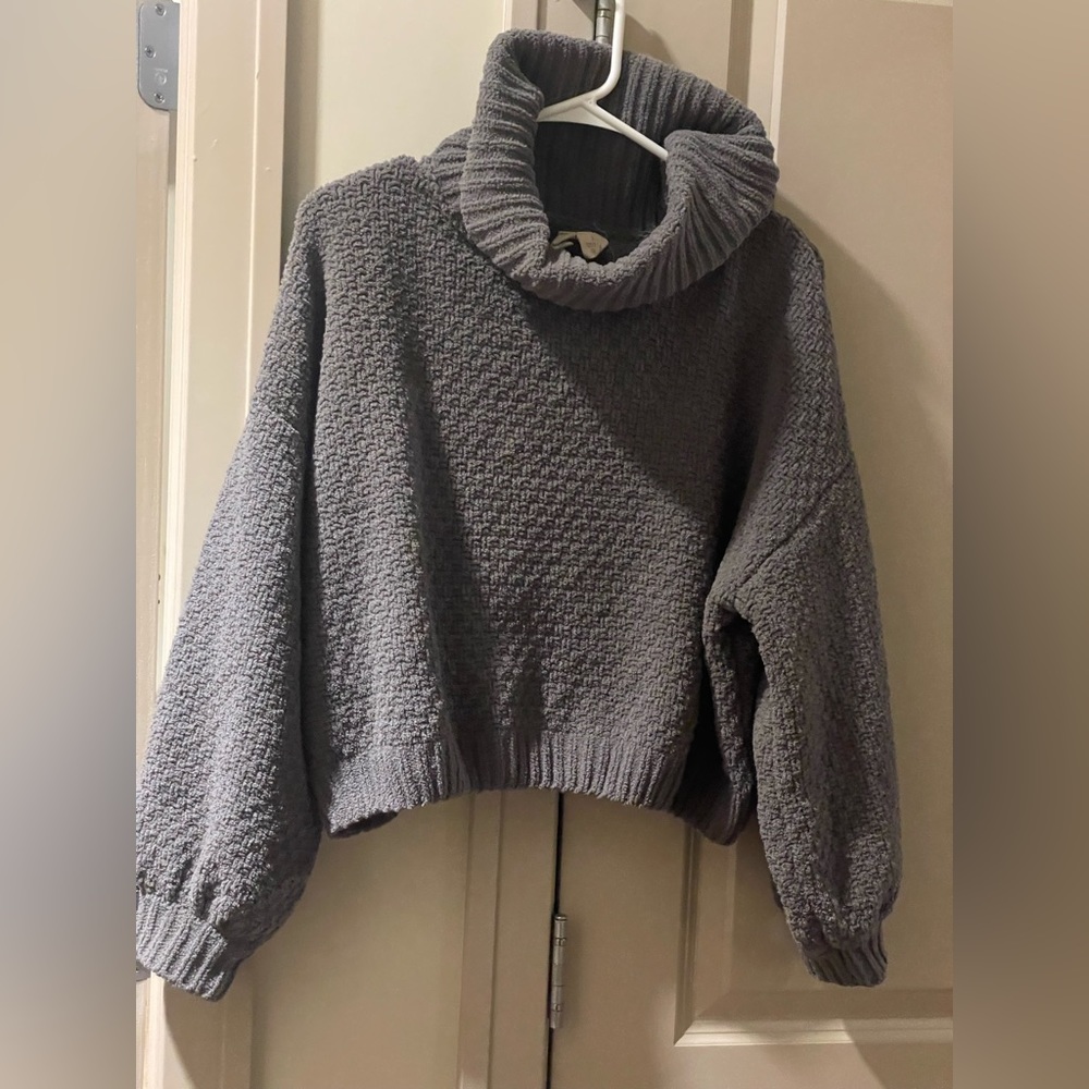 Grey Turtle Neck Sweater